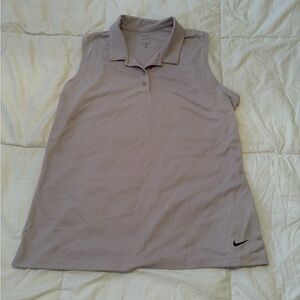 Nike Dri-FIT Sleeveless Polo Golf Top Pink Women’s Large NWT Condition